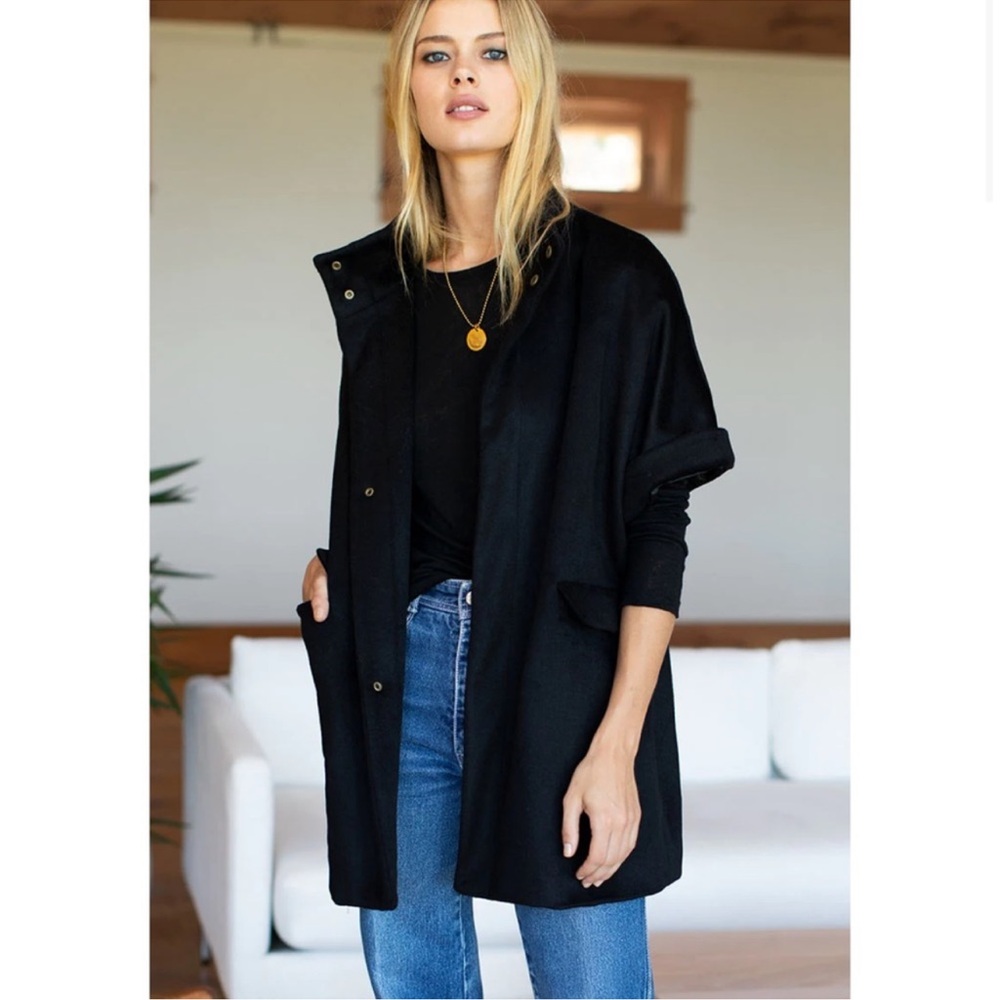 Emerson Fry Layering Jacket Wool/Cashmere Black M - Picture 5 of 14